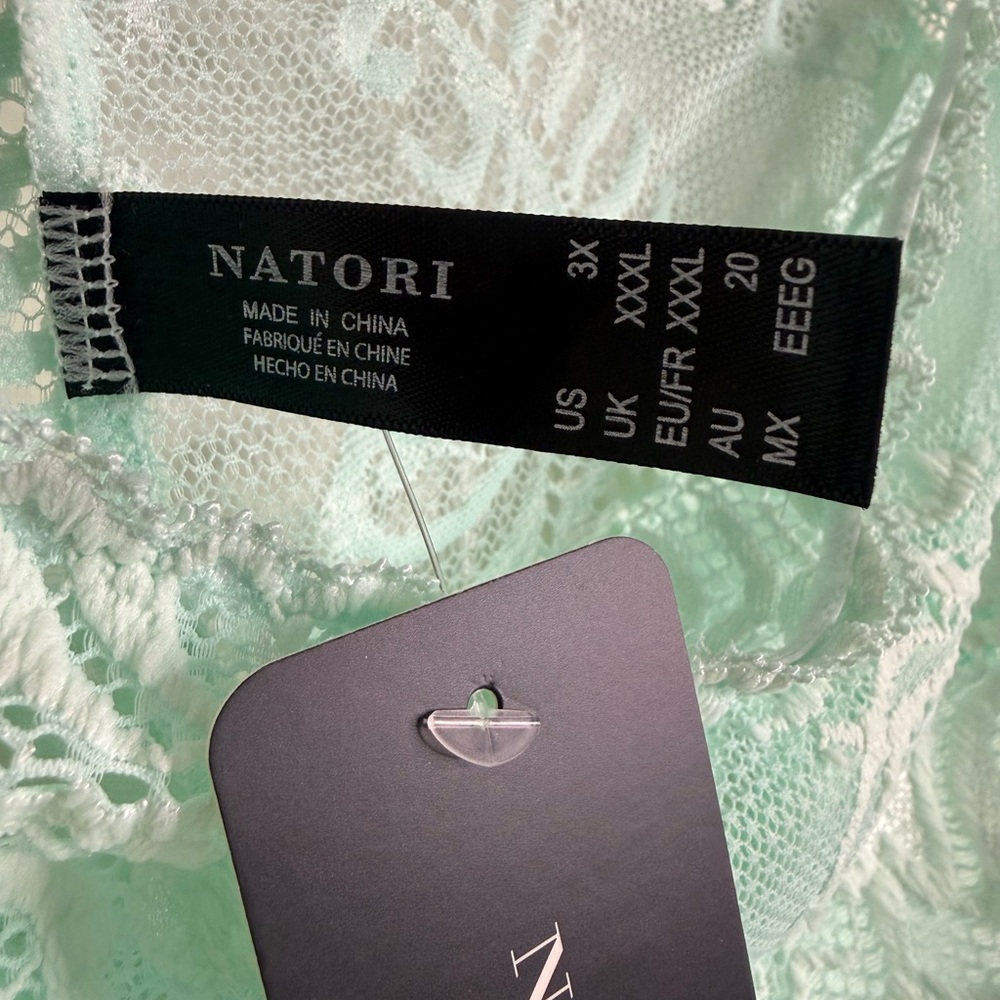 NWT, Natori Feathers Mint Lace Women’s Panty, 3X Lace - Picture 7 of 14